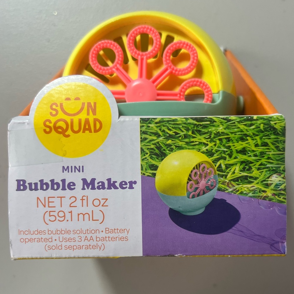 Sun Squad Bubble Maker - Yellow and Pink